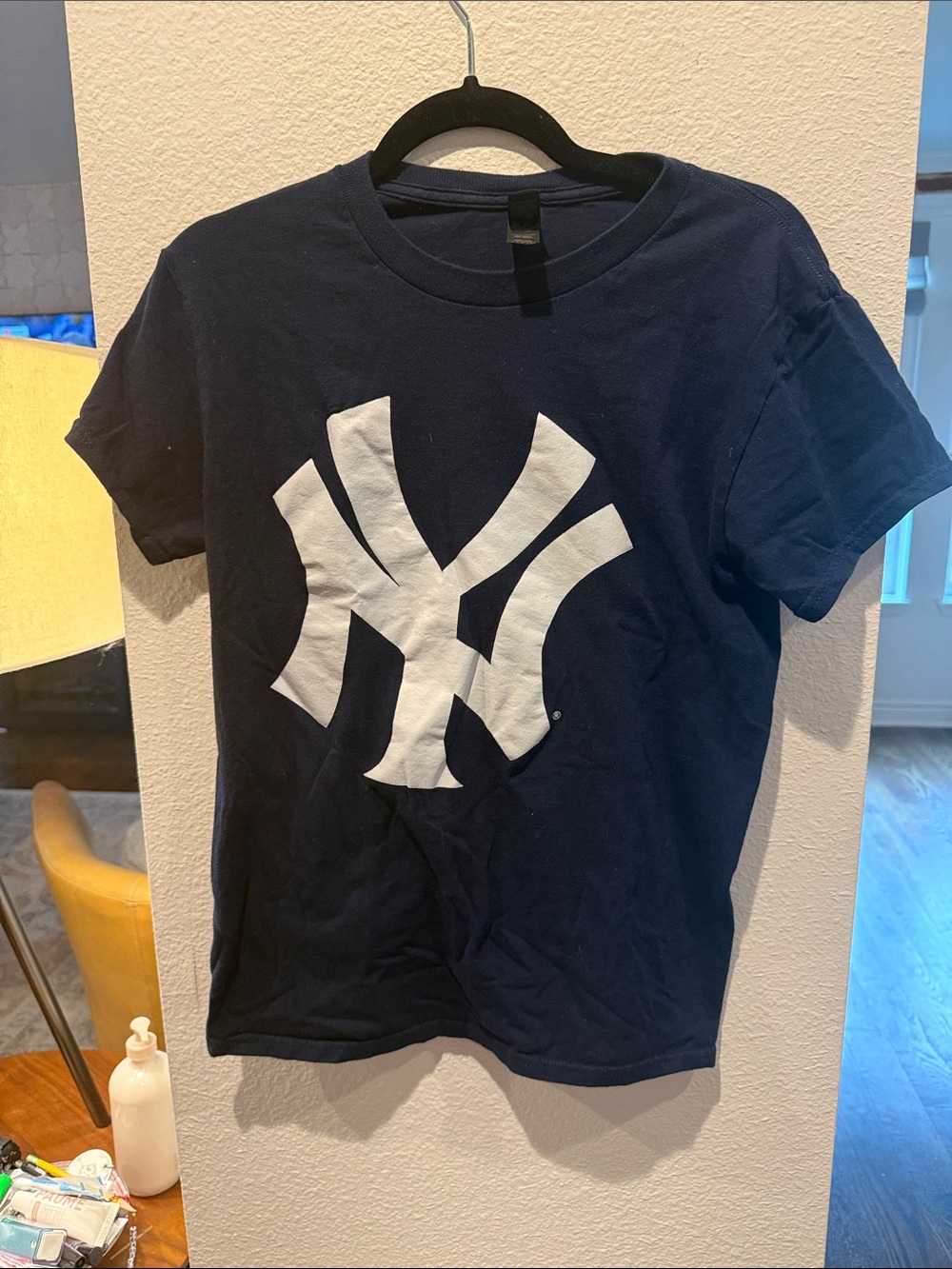 Gildan Navy Blue T‑Shirt with White Graphic Logo